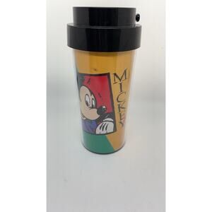 Retro Resort Walt Disney World Land Parks Mickey Mouse Thermo Plastic Cup Mug